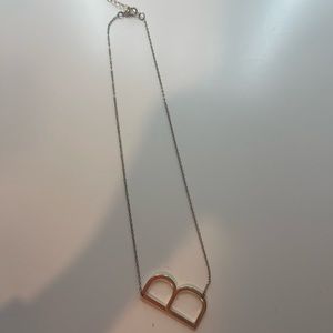 GOLD B NECKLACE